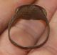 Ancient Bronze Knight Templar Intaglio Finger Ring With Emblem Of Military Unit Other photo 5