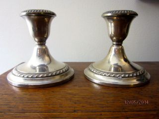 Gorham Sterling Silver Candle Holders 667 photo