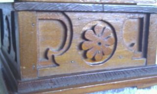 Vintage Folkart Wood Box S/n 1932 photo