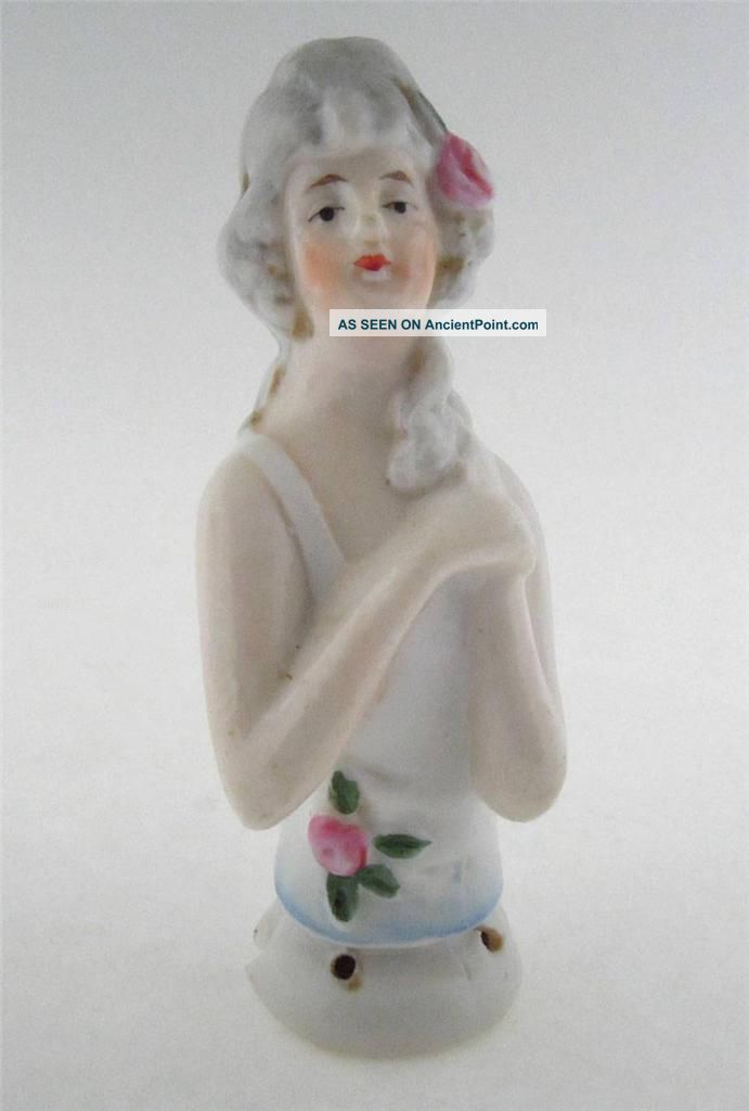Half Pin Cushion Doll Body Porcelain Germany 3 