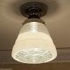 120 Vintage 30s 40s Ceiling Light Lamp Fixture Re - Wired Bath Hall Porch Chandeliers, Fixtures, Sconces photo 1