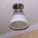 120 Vintage 30s 40s Ceiling Light Lamp Fixture Re - Wired Bath Hall Porch Chandeliers, Fixtures, Sconces photo 8
