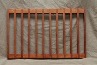 Vintage Teak Mortised Rectangle Trivet Mid - Century Modernism Kitchenware photo