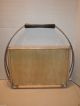 Mid Century Modern Atomic Metal & Wood Folding Serving Snack Dessert Tray Mid-Century Modernism photo 5
