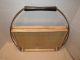 Mid Century Modern Atomic Metal & Wood Folding Serving Snack Dessert Tray Mid-Century Modernism photo 6