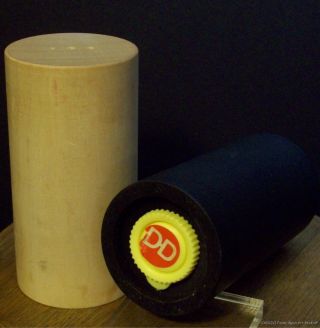 Danish Design Modern Cylinder Pepper & Salt Shaker Set Wooden photo