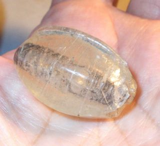 Ancient Middle Eastern Glass Bead 400 - 600yo,  Afghanistan Dug,  21x29mm photo