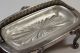 Vintage Roll Top Silverplate Butter Dish Fb Rogers W/ Glass Insert Butter Dishes photo 4
