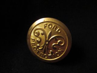 Brass Waterbury Button Co.  Ford Protection Uniform Button photo