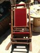 Antique Vintage Platform Rocker,  Spring Rocking Chair Primitive Steampunk Era Unknown photo 6