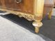 Vtg French Provincial Country Dresser Brown Burl Wood Veneer Chest Of Drawers Post-1950 photo 8
