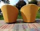 2 Swivel 1960 ' S Lounge Chairs Cone Shaped Mid Century Modern Eames Panton Style Post-1950 photo 4