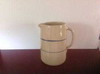 Country Primitive Stoneware Pitcher photo