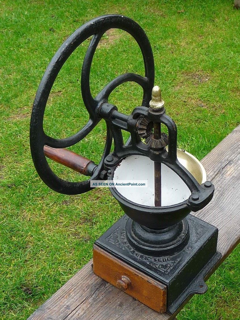 Antique French Coffee Grinder - Mill Circa 1910 Character Condition Other photo