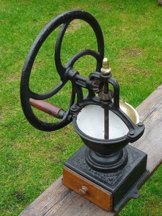 Antique French Coffee Grinder - Mill Circa 1910 Character Condition photo