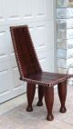 Early 20c African Chief ' S Or Elderly ' S Prestige Heavy Wood Chair Cote D ' Avoire Other photo 1