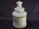 Vtg Apothecary Jar,  Hand Painted/decorated,  Gilt Trim,  Butterflies,  Floral Bottles & Jars photo 1