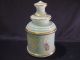 Vtg Apothecary Jar,  Hand Painted/decorated,  Gilt Trim,  Butterflies,  Floral Bottles & Jars photo 2