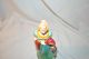 Vintage Old Desvres Hand Painted French Lady With Fan Porcelain Woman Figurine Figurines photo 3