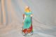 Vintage Old Desvres Hand Painted French Lady With Fan Porcelain Woman Figurine Figurines photo 5