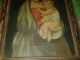 Antique Painting Possibly Raphael Sanzio Oil Painting Very Old Rapheal Sanzio Holy Land photo 6