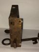 True Antique Iron Pennsylvania Dutch Elbow Door Lock + Skeleton Key German Set Locks & Keys photo 1
