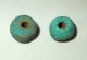 2 Ancient Egyptian Faience Beads 100ad Matched,  Rare,  12mm Diameter Egyptian photo 3