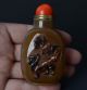 Chinese Kylin&eagle Hand Carved Natural Agate Floater Snuff Bottle - Jr10859 Snuff Bottles photo 9