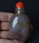 Chinese Kylin&eagle Hand Carved Natural Agate Floater Snuff Bottle - Jr10859 Snuff Bottles photo 10