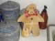 Handmade Primitive Gingerbread Boys - - Old Wool Fabric Set/2 - - Large 10 