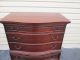 54440 Antique Mahogany High Chest Dresser 1900-1950 photo 1