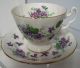 , Vintage Adderley Cup And Saucer Violets England,  H 890 Cups & Saucers photo 1