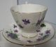 , Vintage Adderley Cup And Saucer Violets England,  H 890 Cups & Saucers photo 4