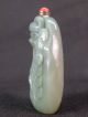 Chinese Plutus Carved Nephrite Jade Snuff Bottle Snuff Bottles photo 2