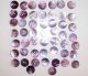 51 Antique Mop Shell Buttons - Purple - Old Mother Of Pearl Shell Button Buttons photo 2