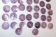 51 Antique Mop Shell Buttons - Purple - Old Mother Of Pearl Shell Button Buttons photo 3