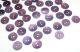 51 Antique Mop Shell Buttons - Purple - Old Mother Of Pearl Shell Button Buttons photo 6