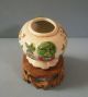 Vintage China Export Porcelain Vase Pot With Stand Circa; Mid 1900s U Vases photo 2