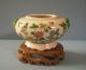 Vintage China Export Porcelain Vase Pot With Stand Circa; Mid 1900s U Vases photo 3