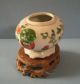 Vintage China Export Porcelain Vase Pot With Stand Circa; Mid 1900s U Vases photo 4