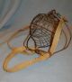 Old Ranch Or Farm Primitive Calf Weaner In Metal Wire With Strap Primitives photo 5