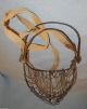 Old Ranch Or Farm Primitive Calf Weaner In Metal Wire With Strap Primitives photo 7