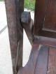 Antique Wood Slat Childs Childrens Folding Camp Chair Dark Brown 24 