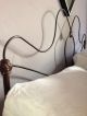 Restored Antique Iron Bed Raised W/extended Rails To Queen 1800-1899 photo 11