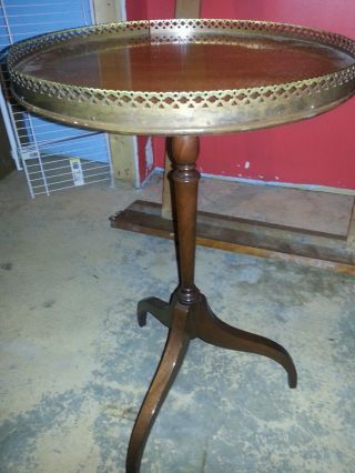 English Provincial Antique Table Stand Usa photo