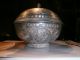 Antique 19th C Indian India Bidriware Bidri Covered Bowl Identical Met Museum India photo 9