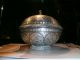 Antique 19th C Indian India Bidriware Bidri Covered Bowl Identical Met Museum India photo 10