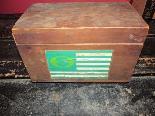 Cheese Box With American Flag photo