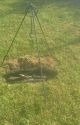 Iron Cooking Tripod Or Cook Rack,  Reenactors,  Open Fire Cooking,  Blacksmith Primitives photo 2