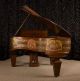 Antique Heintzman Prairie / Craftsman Style Oak Grand Piano.  See & Hear Video Keyboard photo 4